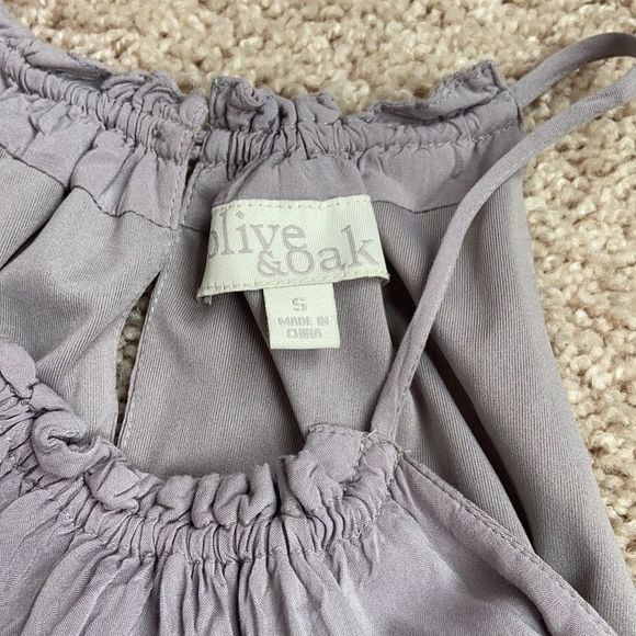 Spring maxi dress, grey blue teal pastel casual dress long dress - Picture 3 of 6